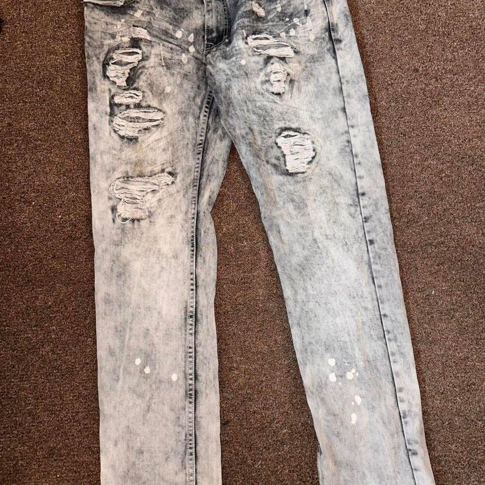 Jordan-craig Men's Grey and Blue Jeans